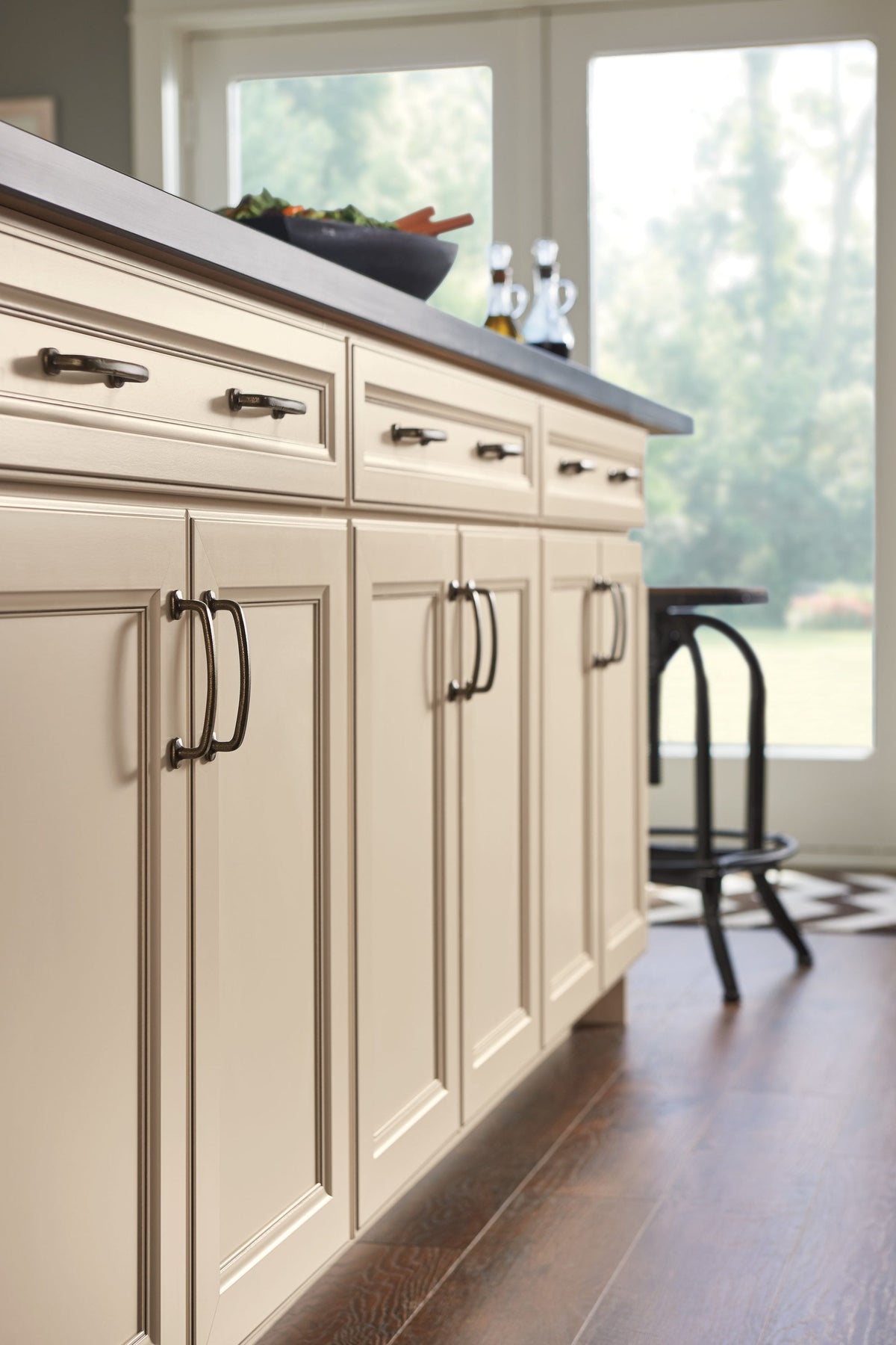 Diamond NOW Caspian 21-in W x 35-in H x 23.75-in D TrueColor Toasted Antique Door and Drawer Base Stock Cabinet