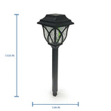 Portfolio 4X Brighter 4.8-Lumen Black Solar Integrated LED Path Light, 3500K