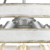 Progress Lighting Gulliver 5-Light Galvanized Industrial Drum Large Hanging Pendant Light