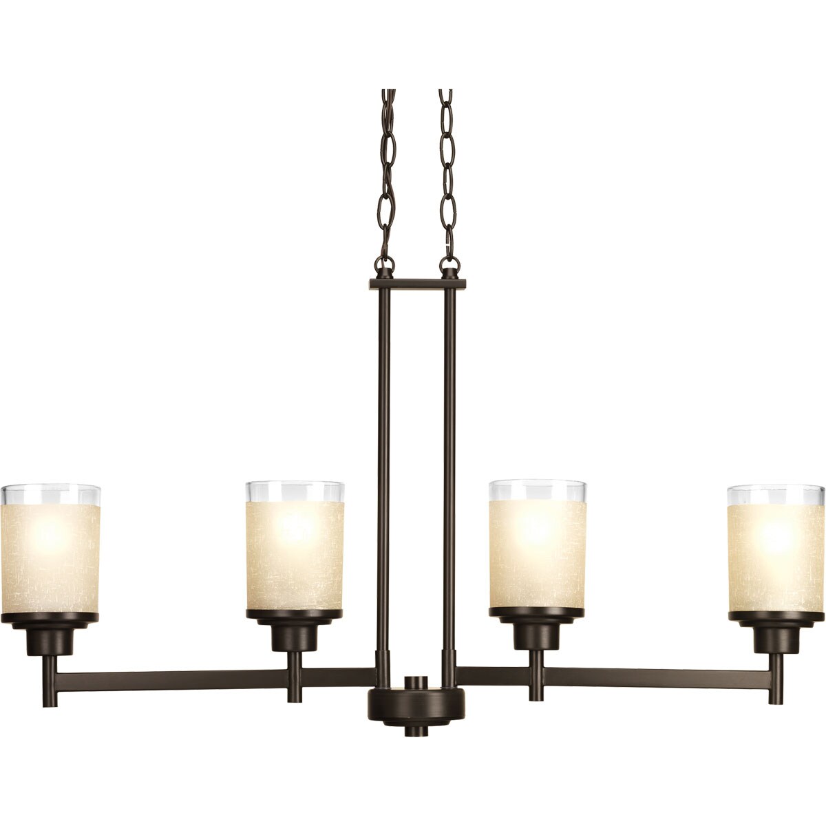 Progress Lighting Alexa 4-Light Antique Bronze Modern/Contemporary Chandelier