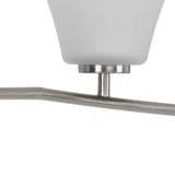Progress Lighting Bravo 4-Light Brushed Nickel Transitional Chandelier