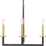 Progress Lighting Blakely 4-Light Black Modern/Contemporary Chandelier