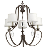 Progress Lighting Anjoux 5-Light Antique Bronze Transitional Chandelier