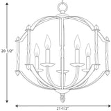 Progress Lighting Greyson 5-Light Black Rustic Chandelier
