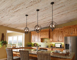 Progress Lighting Equinox 4-Light Antique Bronze Transitional Globe Medium Hanging Pendant Light