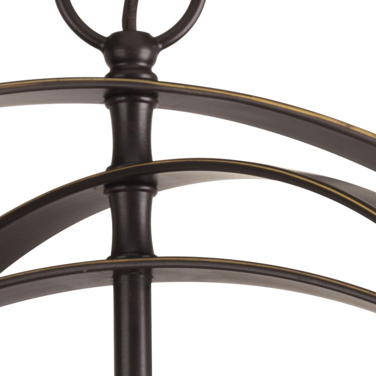 Progress Lighting Equinox 4-Light Antique Bronze Transitional Globe Medium Hanging Pendant Light