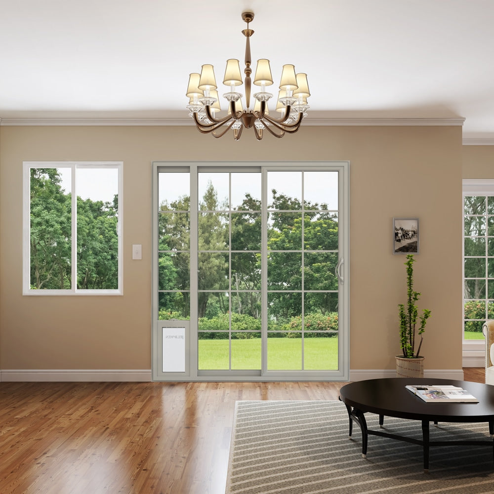 JELD-WEN 72-in x 80-in Vinyl Sliding, Left-hand sliding – additional view 6