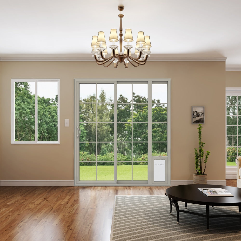 JELD-WEN 72-in x 80-in Vinyl Sliding, Right-hand sliding – additional view 6