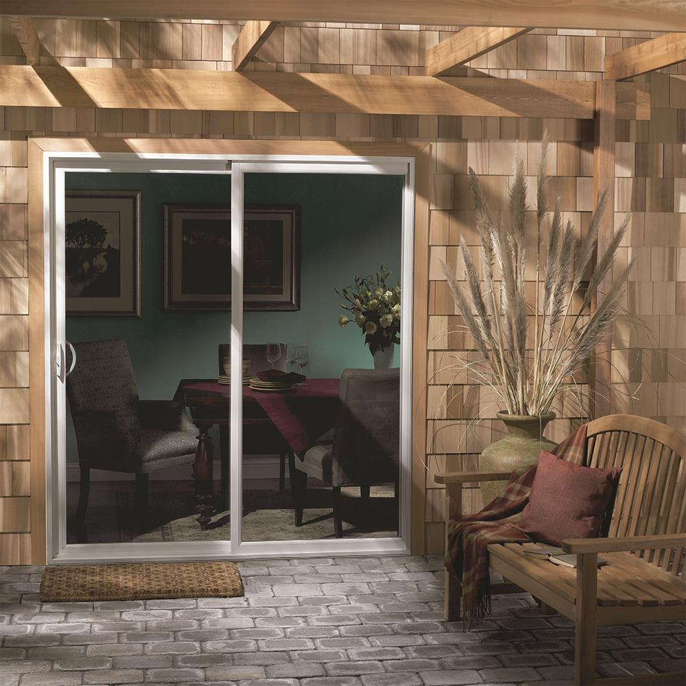 JELD-WEN 72-in x 80-in Vinyl Sliding, Left-hand sliding – installed room view