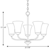 Progress Lighting Classic 5-Light Polished Chrome Traditional Chandelier