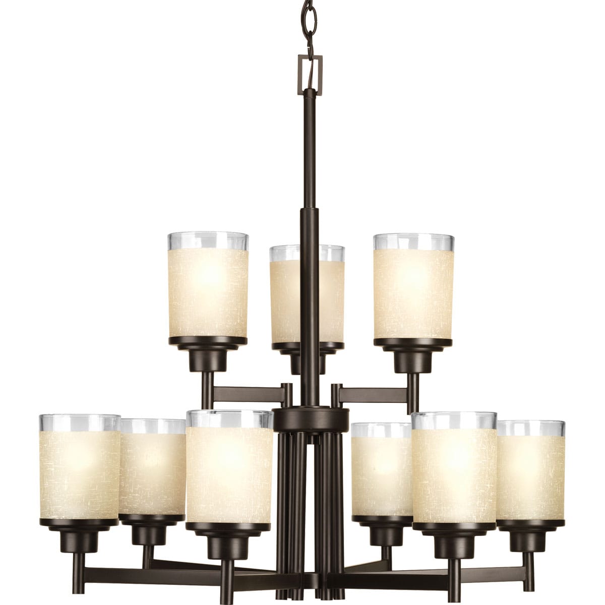 Progress Lighting Alexa 9-Light Antique Bronze Modern/Contemporary Chandelier