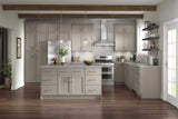 Diamond NOW Wintucket 27-in W x 35-in H x 23.75-in D Cloud Gray 1-Drawer Base Fully Assembled Cabinet (Recessed Panel Square Style)