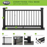 Trex Enhance 6-ft x 42-in Charcoal Black Composite Deck Rail Kit