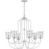 Progress Lighting Bowman 6-Light White Coastal Chandelier