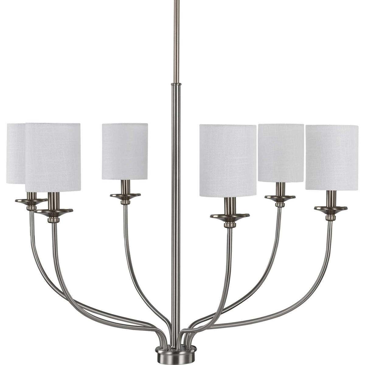 Progress Lighting Bonita 6-Light Brushed Nickel Transitional Chandelier