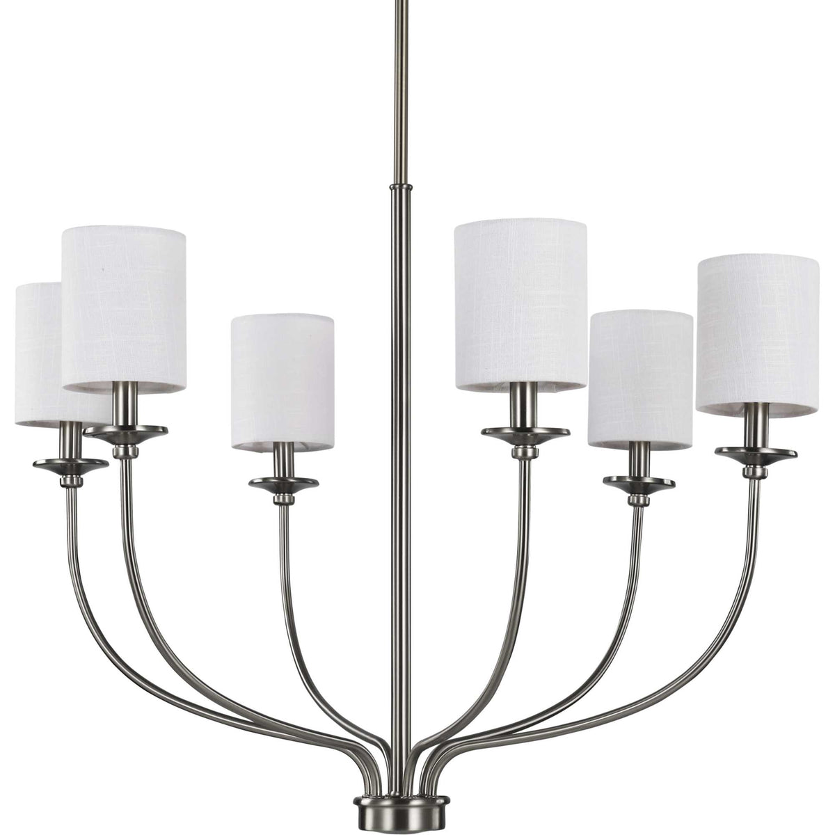 Progress Lighting Bonita 6-Light Brushed Nickel Transitional Chandelier