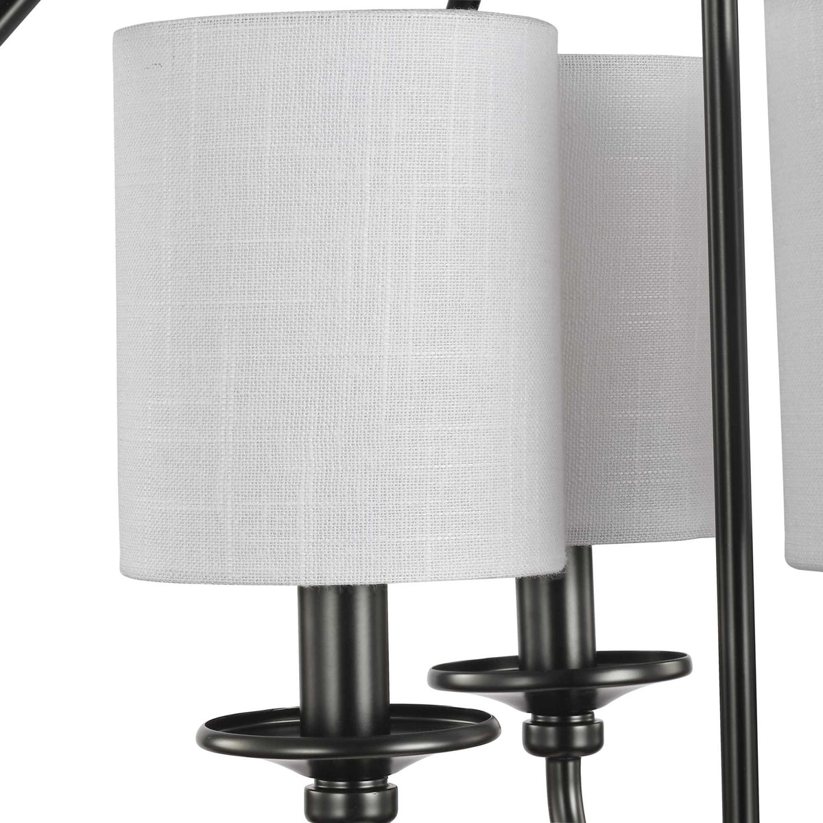 Progress Lighting Bonita 4-Light Matte Black Transitional Chandelier