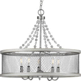Progress Lighting Austelle 5-Light Gray Farmhouse Chandelier