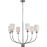 Progress Lighting Bonita 6-Light Polished Chrome Traditional Chandelier