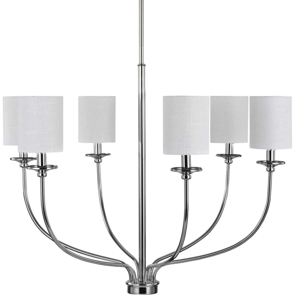Progress Lighting Bonita 6-Light Polished Chrome Traditional Chandelier