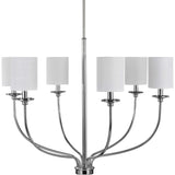 Progress Lighting Bonita 6-Light Polished Chrome Traditional Chandelier
