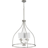 Progress Lighting Bonita 4-Light Brushed Nickel Transitional Chandelier