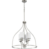 Progress Lighting Bonita 4-Light Brushed Nickel Transitional Chandelier