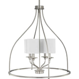 Progress Lighting Bonita 4-Light Brushed Nickel Transitional Chandelier