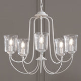 Progress Lighting Bowman 5-Light White Coastal Chandelier