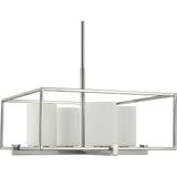 Progress Lighting Chadwick 4-Light Brushed Nickel Modern/Contemporary Chandelier