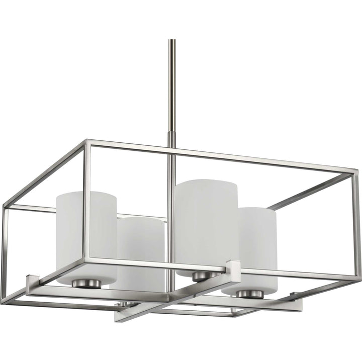 Progress Lighting Chadwick 4-Light Brushed Nickel Modern/Contemporary Chandelier
