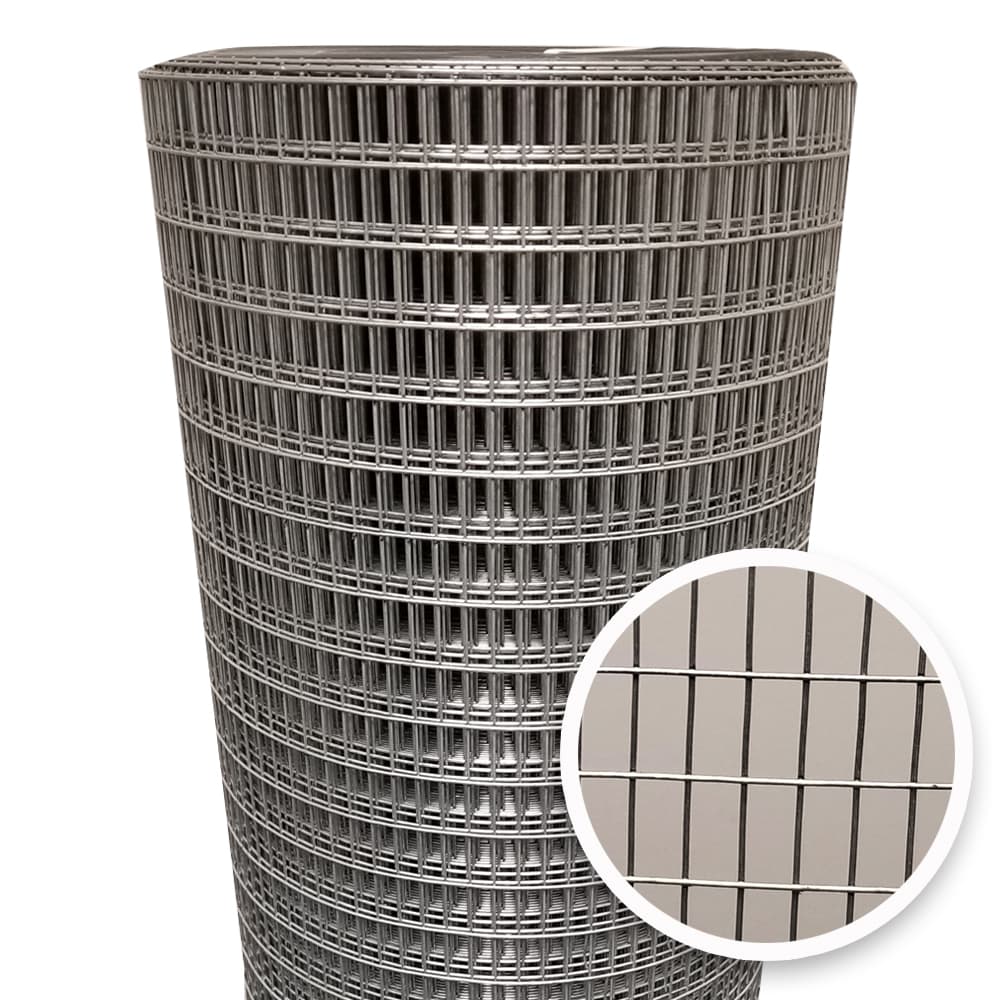 Acorn International Silver Galvanized Steel Hardware Cloth - 100'x2'