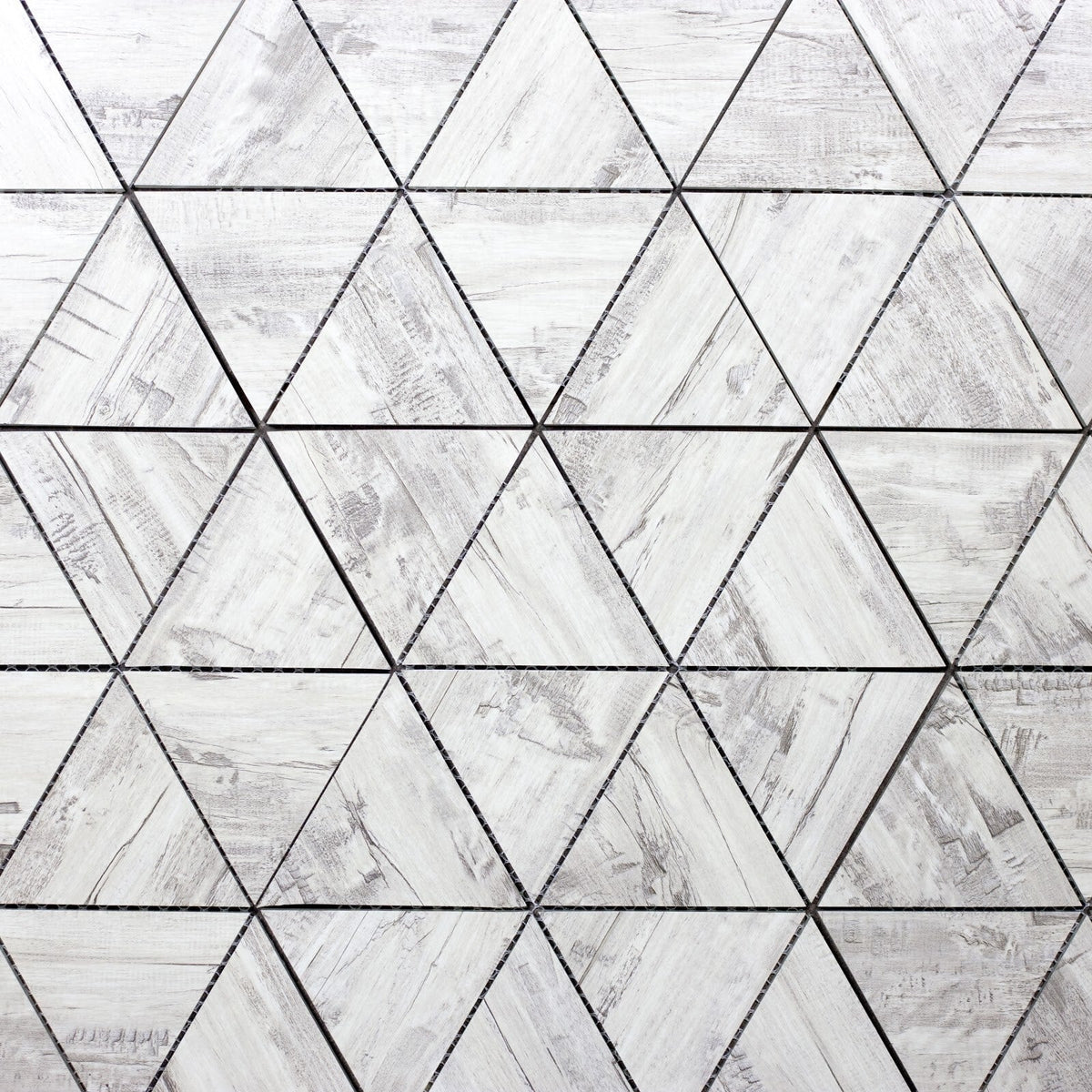 Abolos Nature Birchwood gray 12-in x 12-in Matte Glass Wood look Diamond Mosaic Wall Tile product image