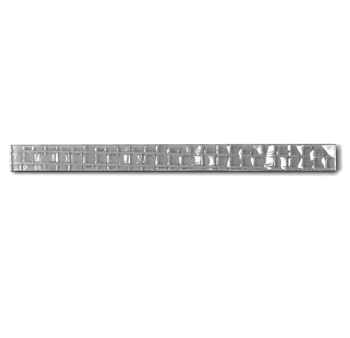 Abolos Metro Cubes Pebble Gray 1-in x 12-in Grooved Glass Brick look Wall Tile product image