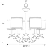Progress Lighting Inspire 5-Light Antique Bronze Transitional Chandelier
