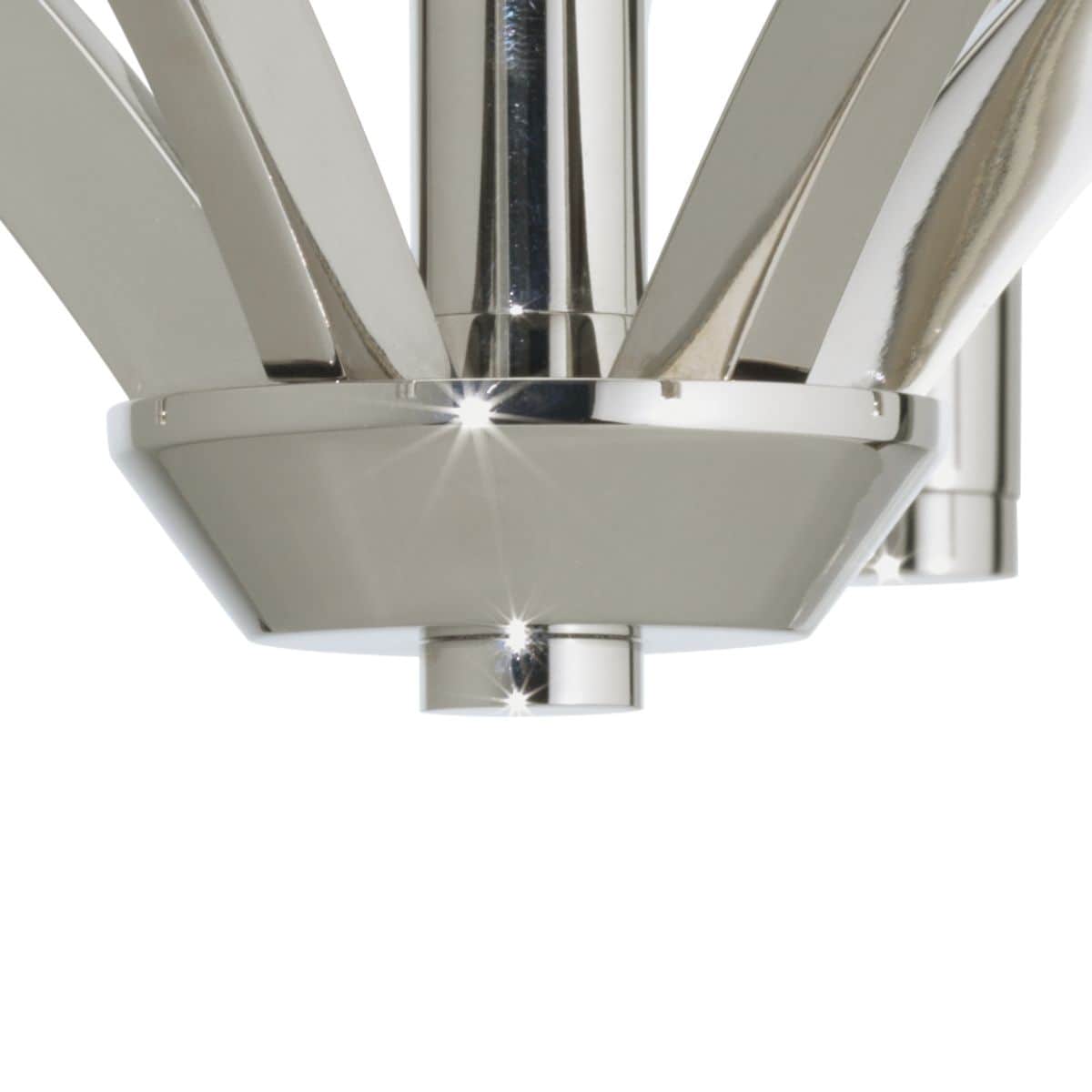 Progress Lighting Draper 5-Light Polished Nickel Transitional Chandelier