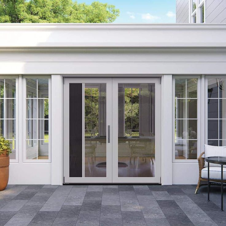 72 in. x 80 in. Primed Fiberglass Left-Hand Full-Lite F-2500 2-Panel Folding Patio Door Kit