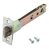 Kwikset 5 in. Polished Brass Square Corner Deadlatch