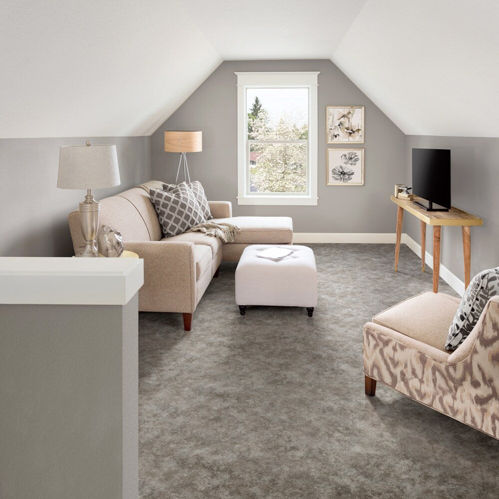 Congoleum ArmorCore Pro UR Ethereal Stormy Gray Stone Look Low-Gloss Vinyl Sheet Flooring, 12-ft Width, Cut-to-Length