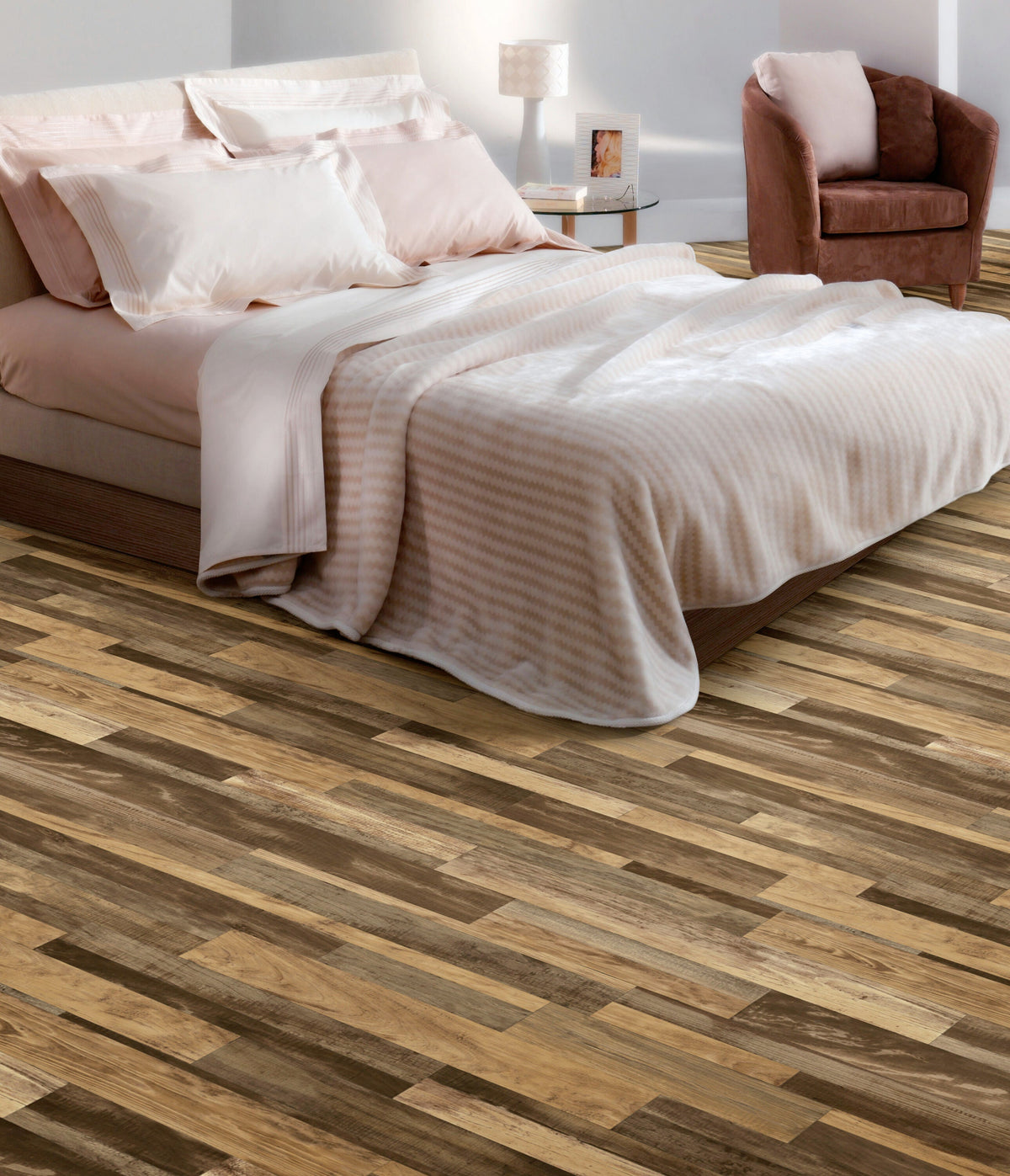 Congoleum AirStep Advantage Curious 12-ft W Cut-to-Length Wood Look Low-Gloss Sheet Vinyl Flooring
