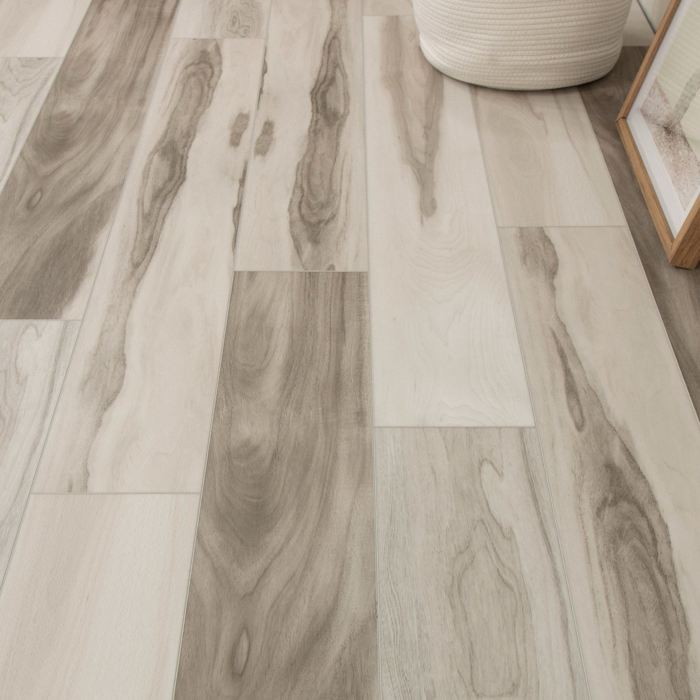 CALI Vinyl Pro with Mute Step Seascape Hickory 7-in W x 6.5-mm T Waterproof Interlocking Luxury Vinyl Plank Flooring (24.03-sq ft/carton)