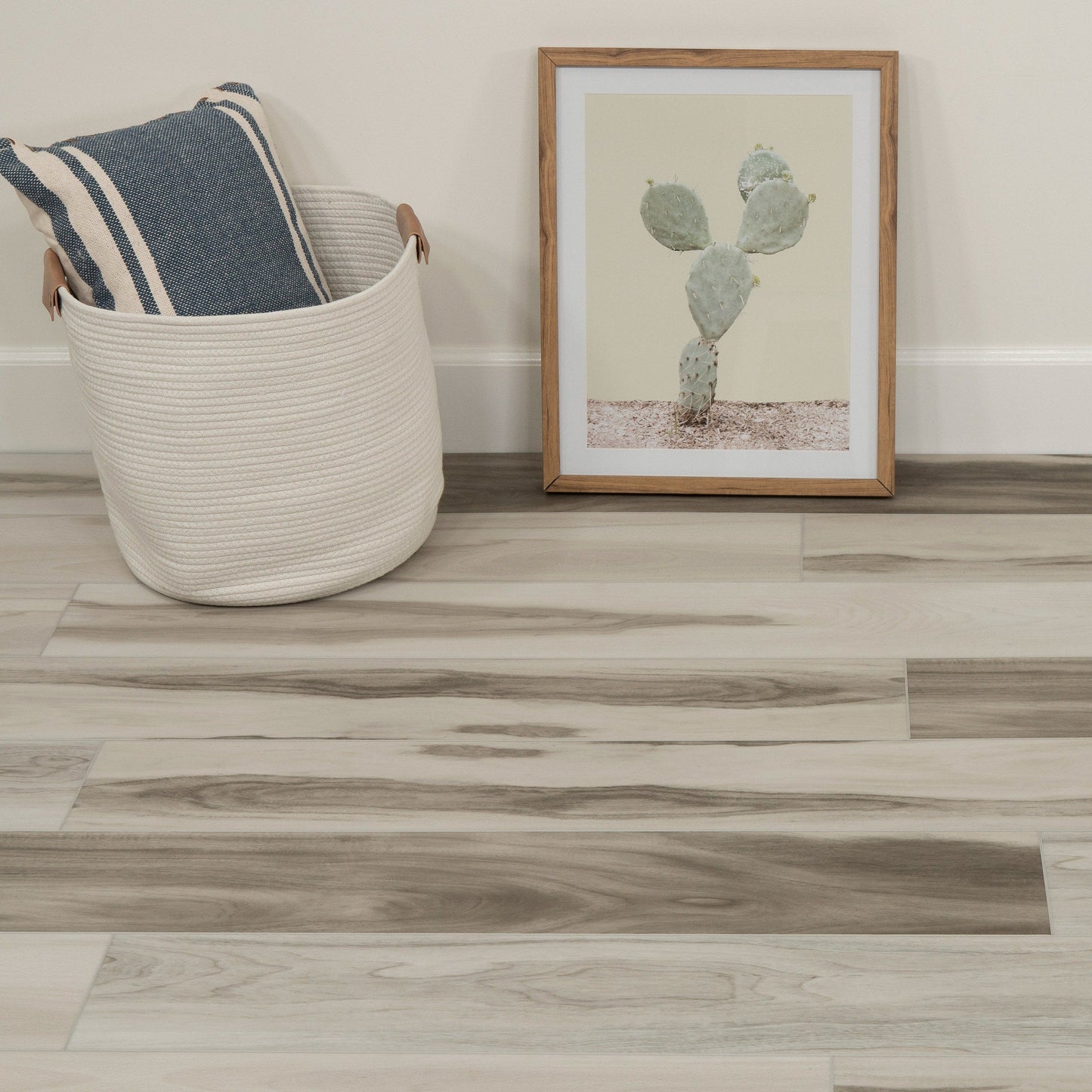 CALI Vinyl Pro with Mute Step Seascape Hickory 7-in W x 6.5-mm T Waterproof Interlocking Luxury Vinyl Plank Flooring (24.03-sq ft/carton)