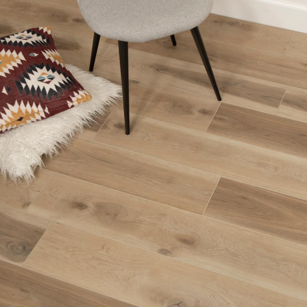 CALI Vinyl Pro with Mute Step Cantina Oak 7-in Wide x 6-1/2-mm Thick Waterproof Interlocking Luxury Vinyl Plank Flooring (24.03-sq ft)