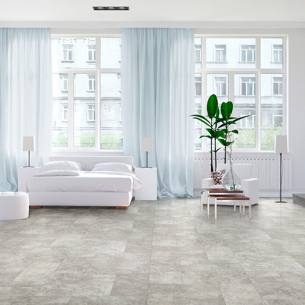 Congoleum AirStep Evolution Contour Sheet Vinyl Flooring, Highlight Stone Look, Low-Gloss, 12-ft Width, Cut-to-Length
