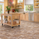 Congoleum ArmorCore UR Terrace Paver 12-ft W Cut-to-Length Pale Smoke Stone Look Low-Gloss Finish Sheet Vinyl