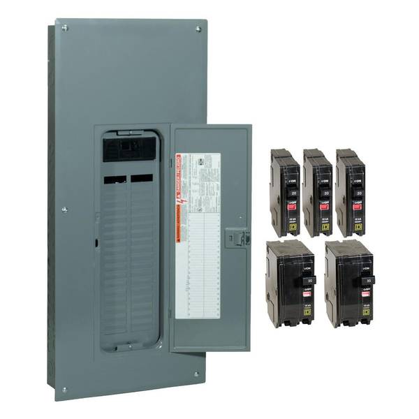 Square D QO Qwik-Grip 200-Amp 42-Space 42-Circuit Indoor Convertible Plug-On Neutral Load Center - QO42M200PQCVP