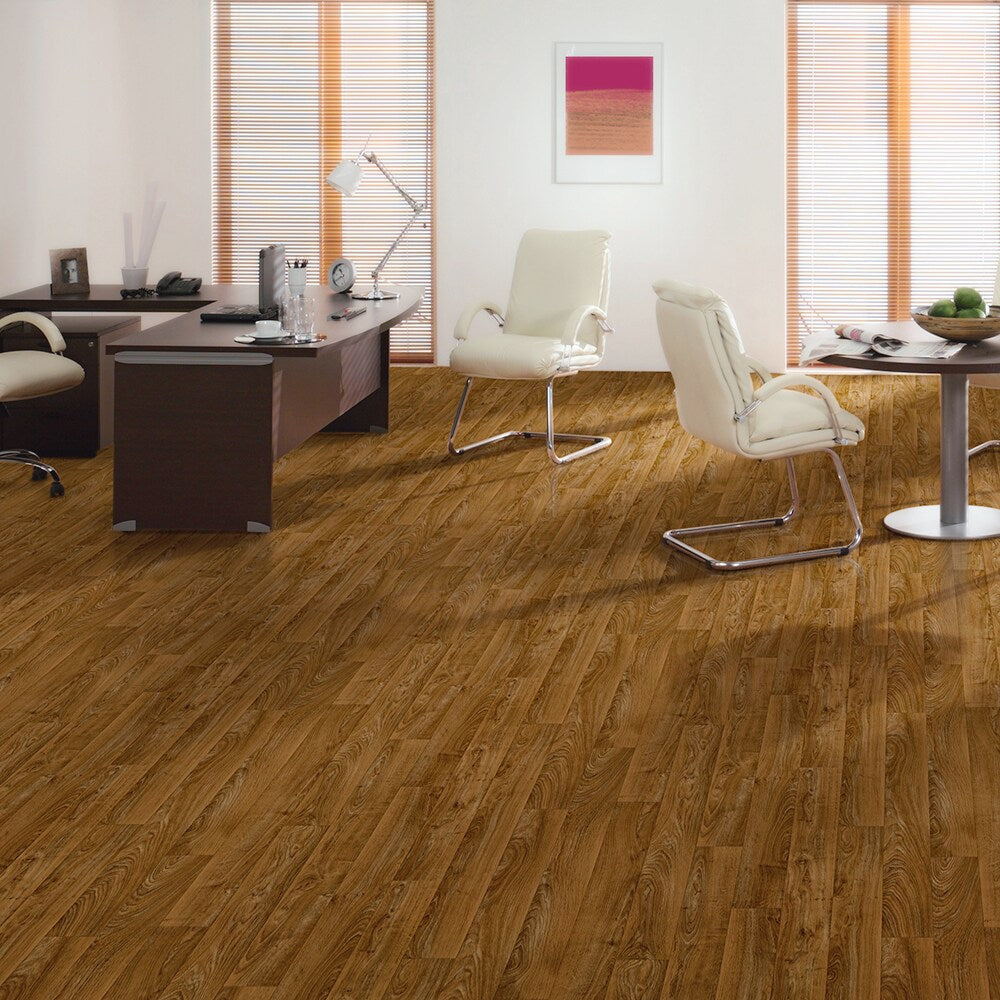 Congoleum AirStep Plus Woodland Maple Sugar Sheet Vinyl Sample – Cut-to-Length, 13-mil Wear Layer