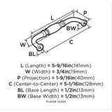 Amerock Granby (76mm) Center to Center Arch Handle Drawer Pull