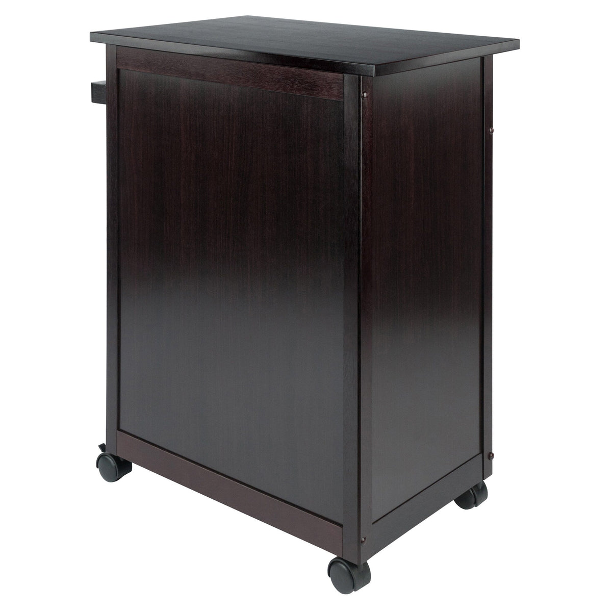 Winsome Wood Brown Wood Base with Mdf Top Rolling Kitchen Cart (17.72-in x 26.89-in x 34.02-in)