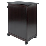 Winsome Wood Brown Wood Base with Mdf Top Rolling Kitchen Cart (17.72-in x 26.89-in x 34.02-in)